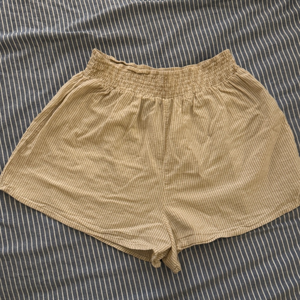 New Look Lightweight Linen Stretch High Waist shorts